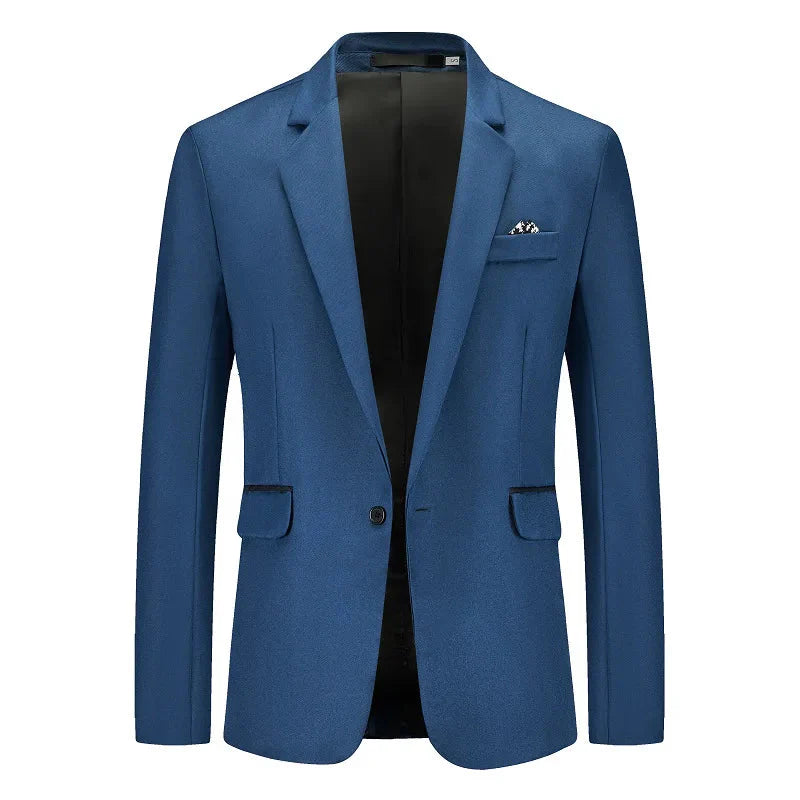 Blazer masculino Monterali MT193 com corte ajustado, tecido respirável e acabamento refinado. Ideal para reuniões, eventos sociais e combinações casuais.