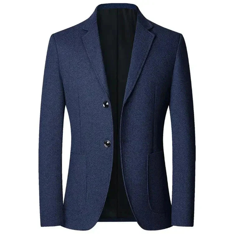 Blazer masculino Monterali MT030 com algodão leve, caimento ajustado e visual sofisticado. Ideal para eventos formais ou produções casuais elegantes.
