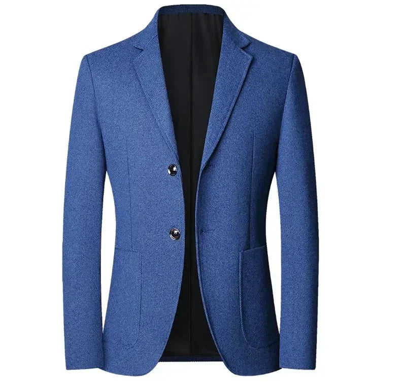Blazer masculino Monterali MT030 com algodão leve, caimento ajustado e visual sofisticado. Ideal para eventos formais ou produções casuais elegantes.