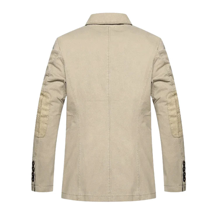 Blazer masculino Monterali MT032 em algodão premium, com caimento estruturado e detalhes elegantes. Ideal para ocasiões formais ou casuais refinadas.