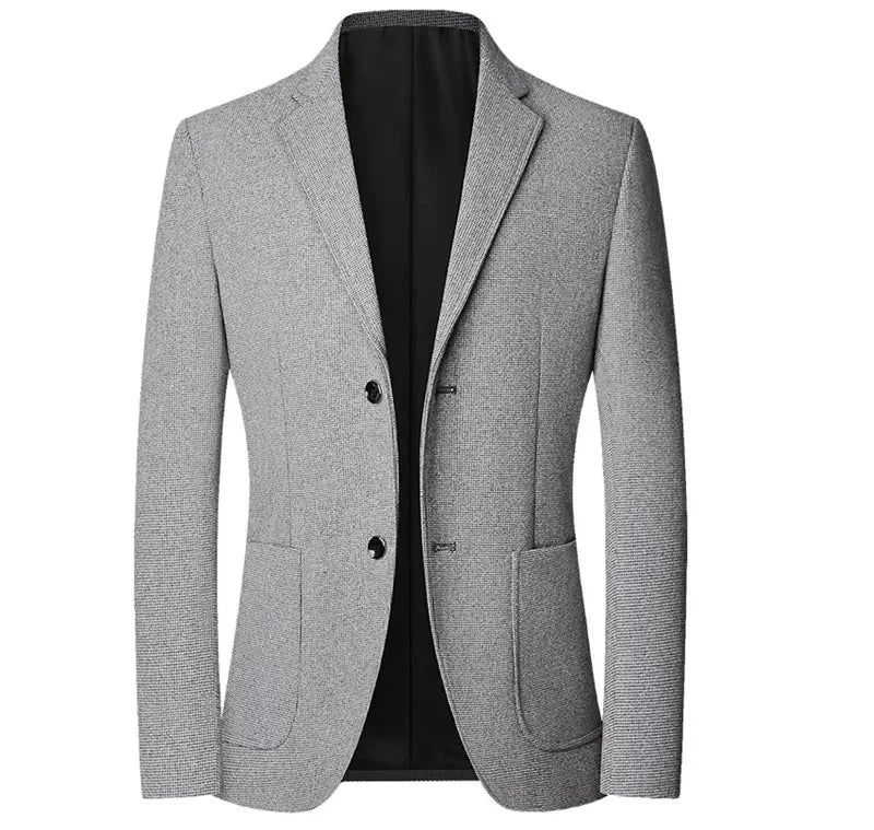 Blazer masculino Monterali MT030 com algodão leve, caimento ajustado e visual sofisticado. Ideal para eventos formais ou produções casuais elegantes.