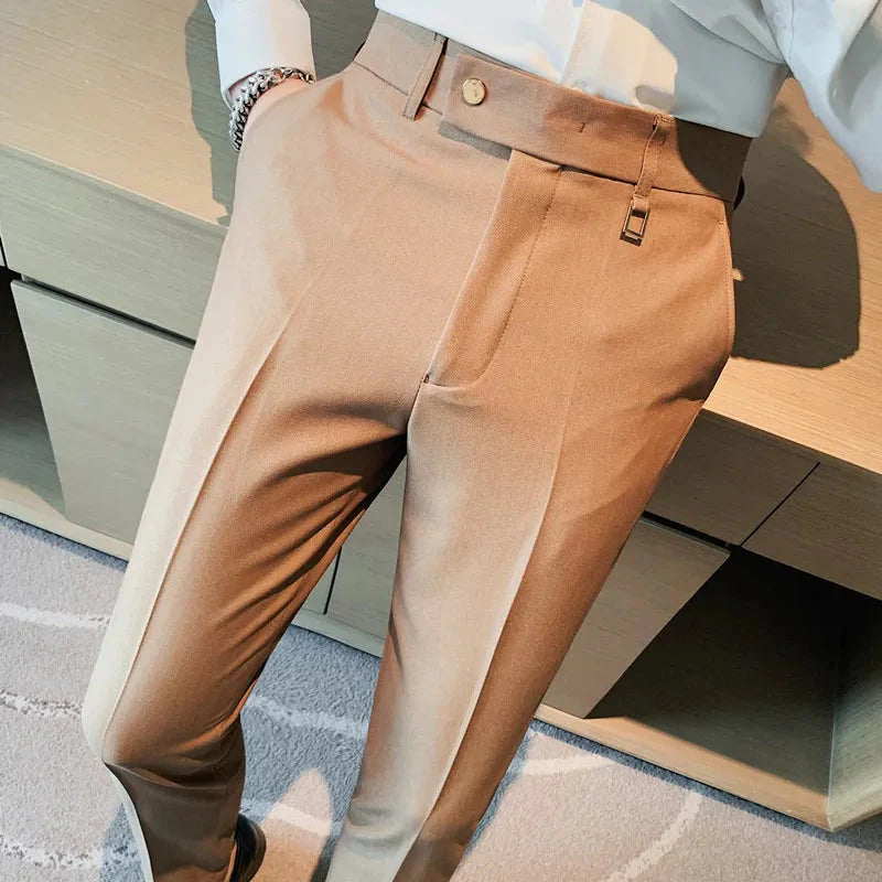 Calça de alfaiataria masculina Monterali MT213 com corte slim e tecido premium.