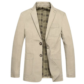 Blazer masculino Monterali MT032 em algodão premium, com caimento estruturado e detalhes elegantes. Ideal para ocasiões formais ou casuais refinadas.

