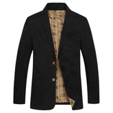 Blazer masculino Monterali MT032 em algodão premium, com caimento estruturado e detalhes elegantes. Ideal para ocasiões formais ou casuais refinadas.

