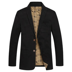 Blazer masculino Monterali MT032 em algodão premium, com caimento estruturado e detalhes elegantes. Ideal para ocasiões formais ou casuais refinadas.

