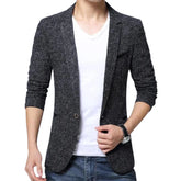 Blazer masculino Monterali MT195 com tecido premium, corte moderno e detalhes refinados. Sofisticação para ocasiões formais e sociais.

