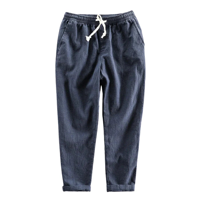 Calça de linho Monterali MT007 com estilo Old Money e caimento sofisticado.

